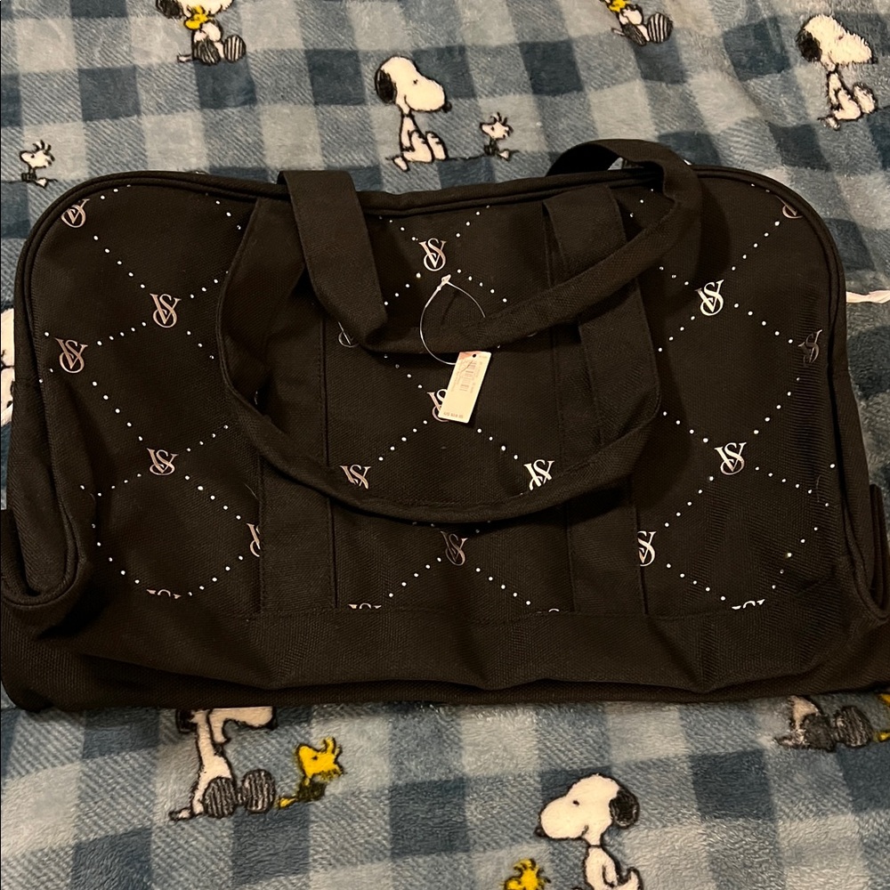 Stylish Black Victoria Secret Tote NWT